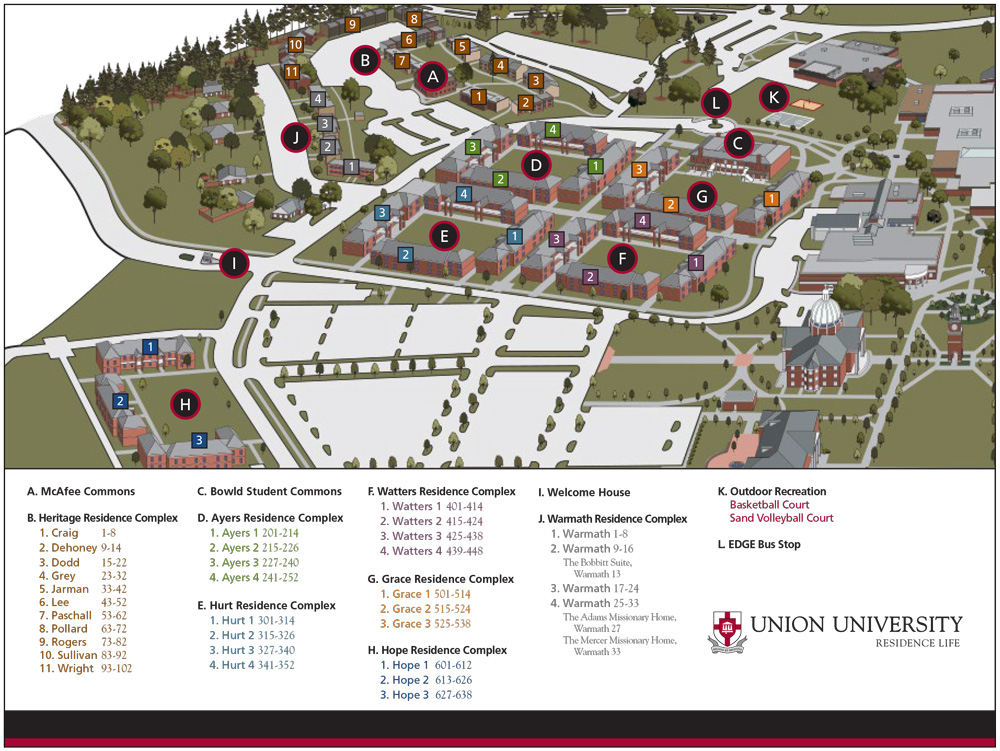 Jackson Residence Complexes Map