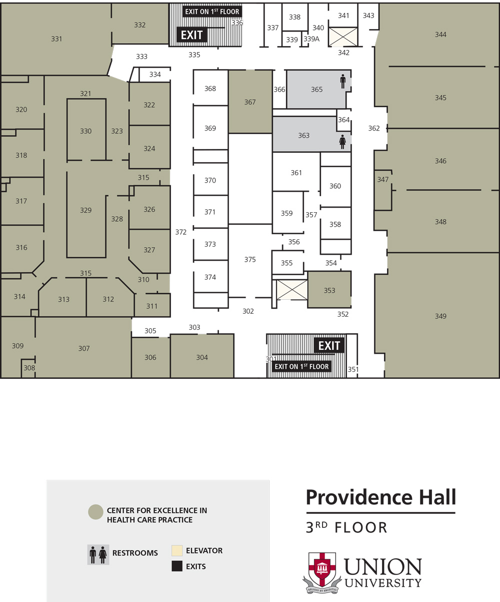 Providence Hall Floor 3 Map