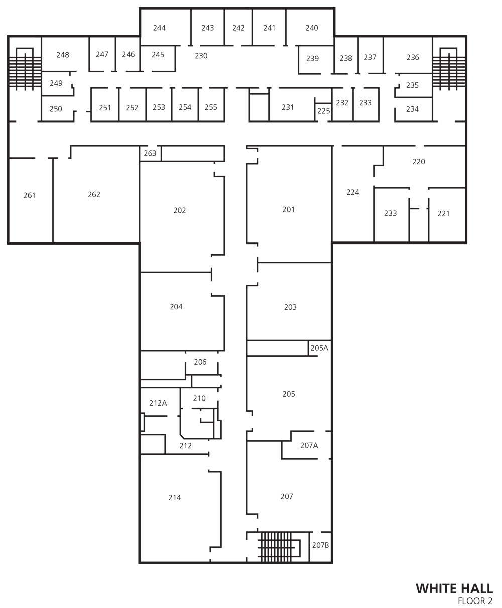 White Hall Floor 2 Map