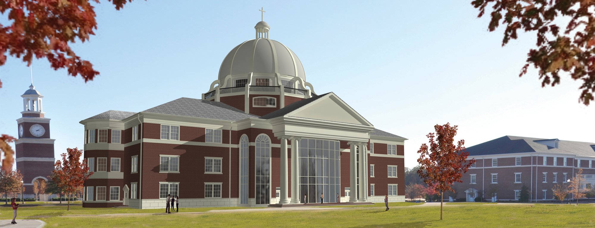 north view of the new library