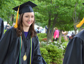Rachel Carbonell was the winner of this year's Elizabeth Tigrett Medal, announced during Union's spring commencement ceremony May 18. (Photo by Morris Abernathy)