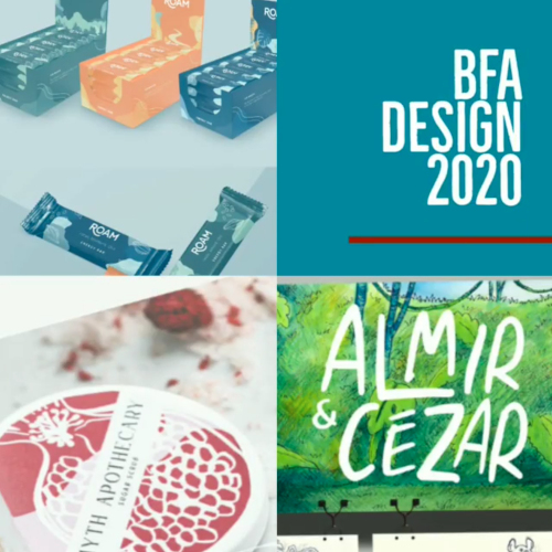 Senior art students are showcasing their work in a virtual design show.