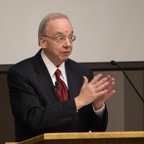 David S. Dockery speaks at the second annual Dockery Lectures Feb. 5.