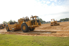 The new residence life hall is scheduled for completion in 2008. (Photo by Morris Abernathy)