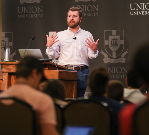 Gregory Poore, associate professor of philosophy, apologetics and ethics at Union, will be one of the speakers for the Sept. 9 Equip Youth Apologetics Conference.