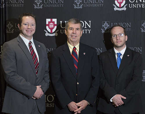 New trustees serving on the Union board are (from left) Kylan Mann, Gil Fletcher and Brian Taylor. (Photo by Kristi Woody)