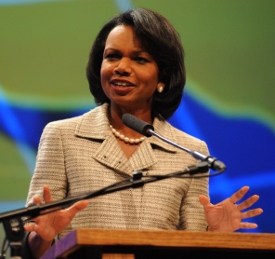 Condoleezza Rice speaks during the 12th annual Scholarship Banquet Oct. 20. (Photo by Morris Abernathy)