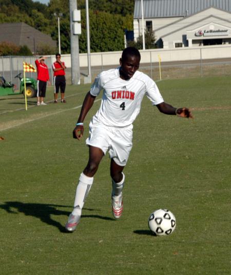 Hani Nyabam gets set to send a shot towards the goal in Union match versus Cumberland. - Photo by Steven Aldridge