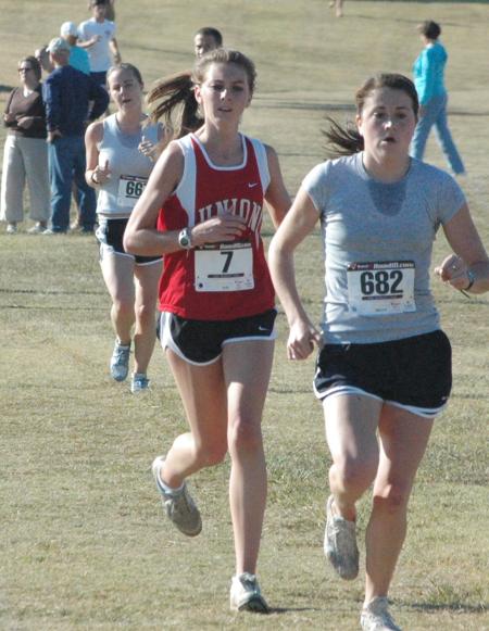 Senior Charley Moss finishes eighth overall and fourth on Union's team in the Union University Cross Country Invitational. - Photo by Tommy Sadler