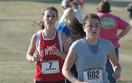 Senior runner Charley Moss finishes eighth overall and fourth on Union's team in the Union University Cross Country Invitational. - Photo by Tommy Sadler