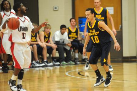 Junior guard Martez Hawkins (13) calls a play in the Bulldog's 118-71 win over Blue Mountain (Miss.) College. - Photo by Morris Abernathy