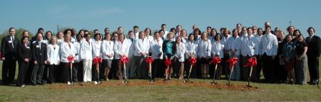 Union breaks ground for the construction of the new academic building for the School of Pharmacy.   - Photo by Beth Spain