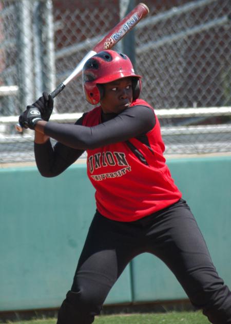 Carmesha Owens awaits the pitch. - Photo by Steven Aldridge