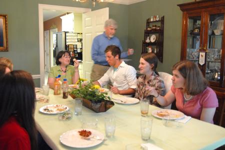 Union Students were served a home-cooked meal by Dr. Bill and Alice Nettles as part of Be Our Guest. - Photo by Kristi McMurry Woody