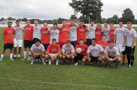Several Union men's soccer alumni gathered on Sept. 19 for an alumni match. - Photo by Uncredited