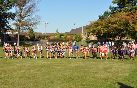 Starting line at the Union Cross Country Invitational. - Photo by Uncredited