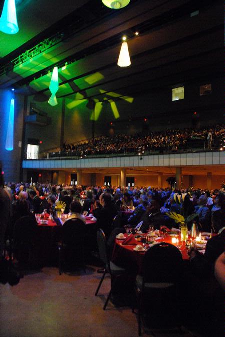 Guests prepare to hear Secretary Rice speak at the 2009 Scholarship Banquet.  - Photo by Abby Ott