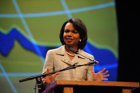 Condoleezza Rice, who served as secretary of state for President George W. Bush, was the keynote speaker for Union’s 12th annual Scholarship Banquet at the Carl Perkins Civic Center. - Photo by Morris Abernathy