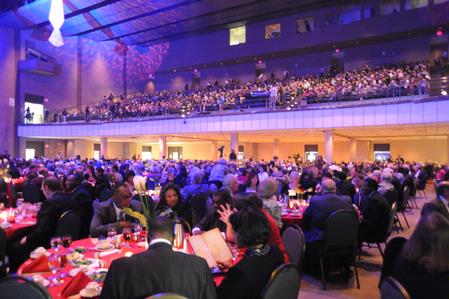 The 2009 Scholarship Banquet drew more than 2,000 people and raised more than $500,000 for student scholarships – both record numbers.  - Photo by Morris Abernathy