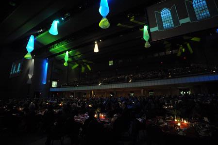 The 2009 Scholarship Banquet drew more than 2,000 people and raised more than $500,000 for student scholarships.  - Photo by Morris Abernathy