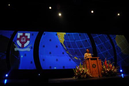 Condoleezza Rice, who served as secretary of state for President George W. Bush, was the keynote speaker for Union’s 12th annual Scholarship Banquet at the Carl Perkins Civic Center. - Photo by Morris Abernathy