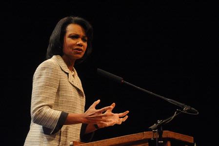 Condoleezza Rice, who served as secretary of state for President George W. Bush, was the keynote speaker for Union’s 12th annual Scholarship Banquet at the Carl Perkins Civic Center. - Photo by Morris Abernathy