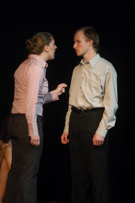 Melissa Miller and Kip Arrowood perform in Reap the Whirlwind. - Photo by Angela Abbamonte
