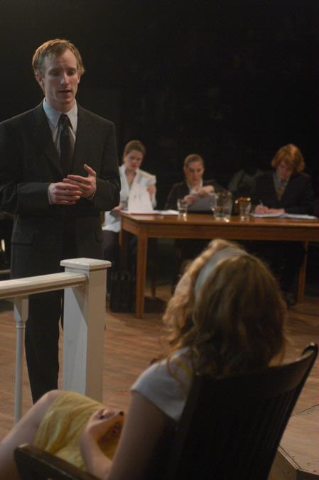 Kip Arrowood and Tiffany Wade perform in Reap the Whirlwind. - Photo by Angela Abbamonte