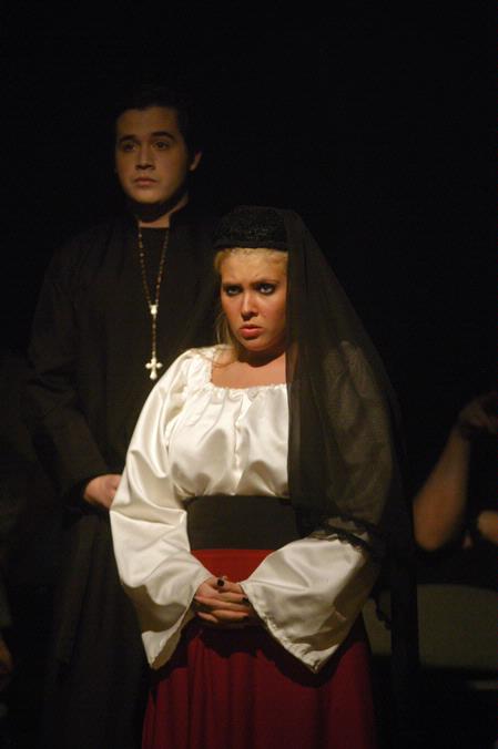 Jonathan Lambach and Ashley Webster perform in Measure for Measure. - Photo by Angela Abbamonte