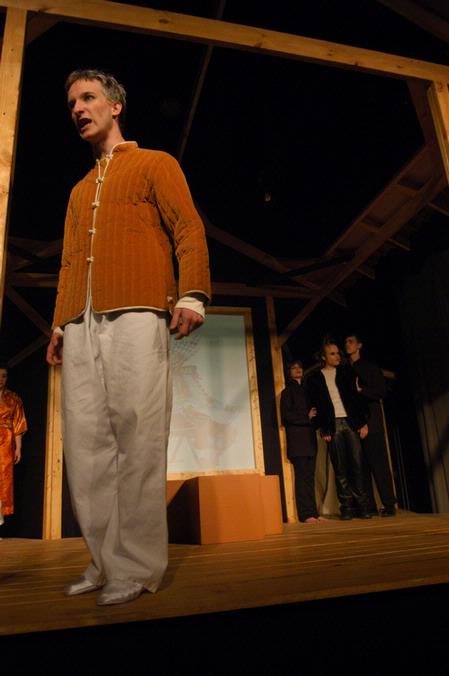 Kip Arrowood performs in Measure for Measure. - Photo by Angela Abbamonte
