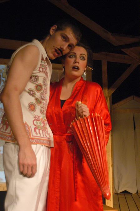 Allen Matthews and Natalie Newberry perform in Measure for Measure. - Photo by Angela Abbamonte