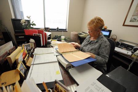 Phyllis Davenport works with Campus Reservations and Chapel Facilitation. Her office is located in the Hyran E. Barefoot Student Union Building. - Photo by Morris Abernathy