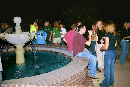 The annual Howdy Party, sponsored by SAC, provides an opportunity for old friends to visit and new friends to meet as a kick-off for the new school year. 
 - Photo by Justin Veneman