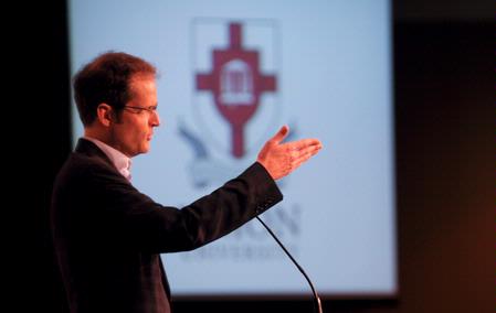 Acclaimed author and Boston University religion professor Stephen Prothero speaks on religious literacy as part of the ongoing Union Forum luncheon lecture series. - Photo by Morris Abernathy