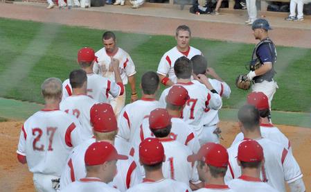 Beau Baker and the 2010 Baseball team - Photo by Steven Aldridge