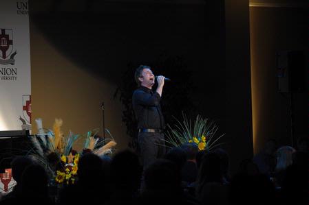 Union University held its annual Back to School Dinner for their faculty and staff on Tuesday. Travis Cottrell, Christian artist and worship leader at Englewood Baptist Church, was the guest artist for the night. - Photo by Morris Abernathy