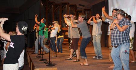 Union Focus Leaders entertain the Fall 2010 freshman class at the annual Focus Show. - Photo by Ebbie Davis