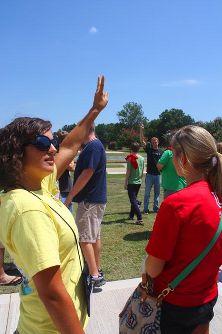 Kayla Eason, freshman, volunteers to drive for the Focus Scavenger Hunt. - Photo by Ebbie Davis