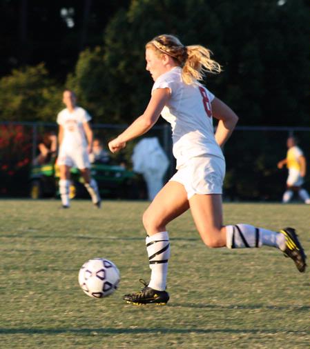 Emily Craine takes the ball to the goal during a game against Delta State. The Lady Bulldogs won 1-0. - Photo by Ebbie Davis