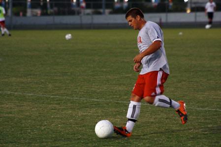 Cooper Rawls warms up before a game against Delta State.
 - Photo by Ebbie Davis