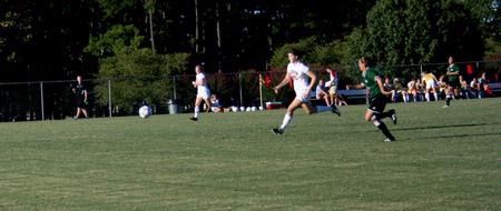 Kelly Bogdanovich races to get the ball before her Delta State opponent. The Lady Bulldogs won the game 1-0. - Photo by Deanna Santangelo
