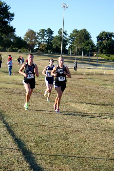Runners on the women's cross country team compete in a meet held on campus.  - Photo by Deanna Santangelo