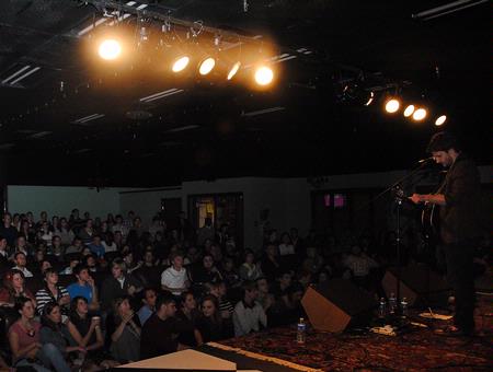 TJ Hester, junior philosophy major, opens for The Civil Wars at Barefoots Joe. - Photo by Victoria Stargel