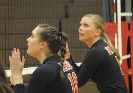 Shelby Swink (left), Emmie Moroski. - Photo by Morris Abernathy