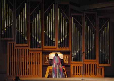 Gillian Weir, concert organist, performs for the Twenty-second Annual Carolyn Townsend McAfee Organ Concert. - Photo by Victoria Stargel