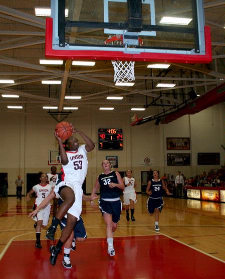 Lavanda Ross goes up for a lay-up during the game against Vanguard University in the third round of the 17th Annual Jackson Rotary Classic. The Lady Bulldogs beat Vanguard 95-61. - Photo by Deanna Santangelo
