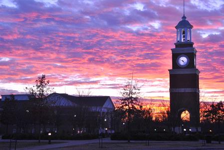 A colorful winter sunset at Union.  - Photo by Victoria Stargel
