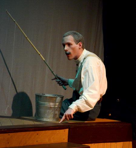 Stephen Smith performs in the theater department's production of "The Winter's Tale." - Photo by Deanna Santangelo