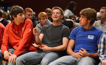 Students gather for the second night of Abraham's Altar, a mid-semester event challenging students to live their lives fully devoted to Christ. - Photo by Victoria Stargel