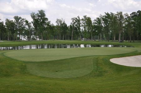 TPC Deere Run, 18th green. - Photo by Steven Aldridge
